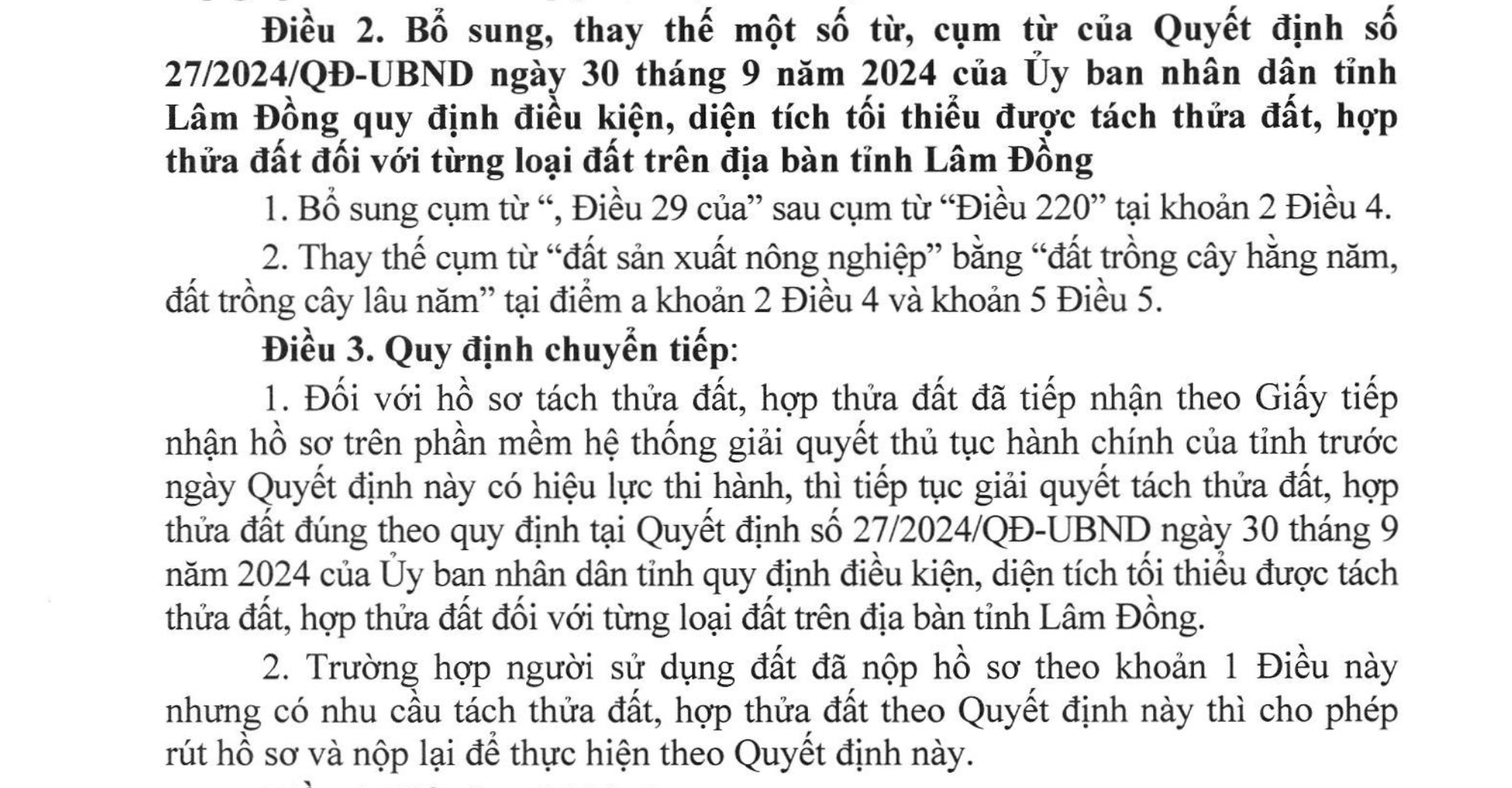 Người dân Lâm Đồng vui mừng với Quyết định này