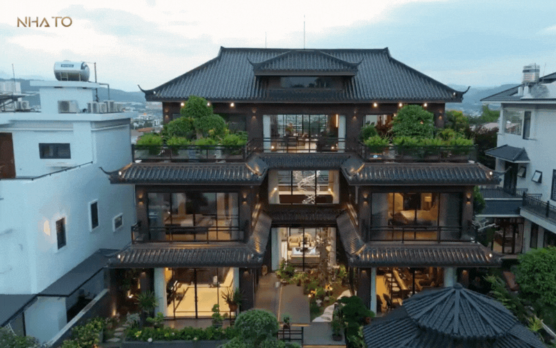 Bên trong biệt phủ hình chữ "H" rộng 1.200m2 đậm chất Á Đông của gia chủ yêu trà đạo - Ảnh 6.