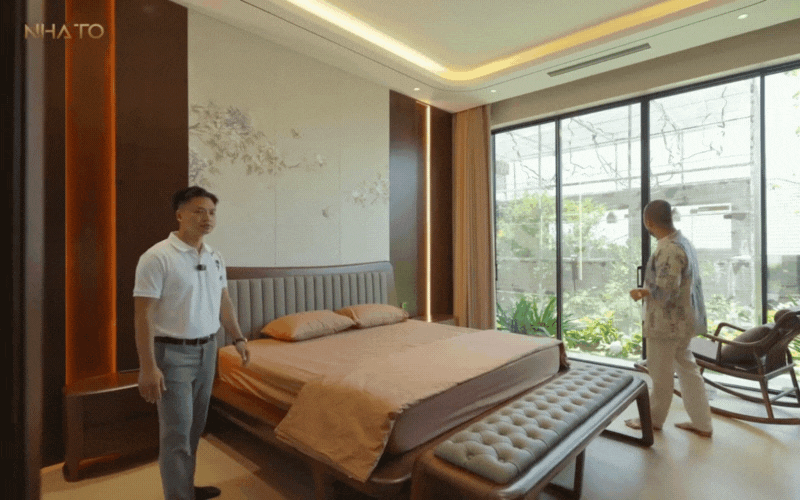 Bên trong biệt phủ hình chữ "H" rộng 1.200m2 đậm chất Á Đông của gia chủ yêu trà đạo - Ảnh 27.