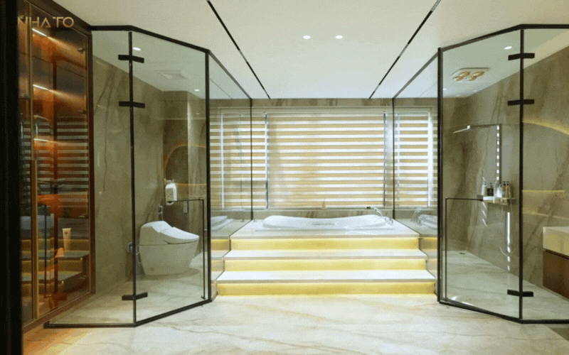 Bên trong biệt phủ hình chữ "H" rộng 1.200m2 đậm chất Á Đông của gia chủ yêu trà đạo - Ảnh 29.