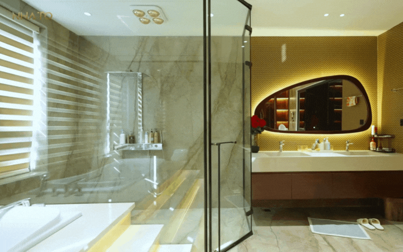 Bên trong biệt phủ hình chữ "H" rộng 1.200m2 đậm chất Á Đông của gia chủ yêu trà đạo - Ảnh 30.
