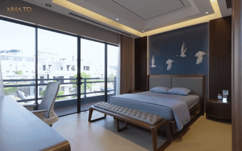 Bên trong biệt phủ hình chữ "H" rộng 1.200m2 đậm chất Á Đông của gia chủ yêu trà đạo - Ảnh 32.