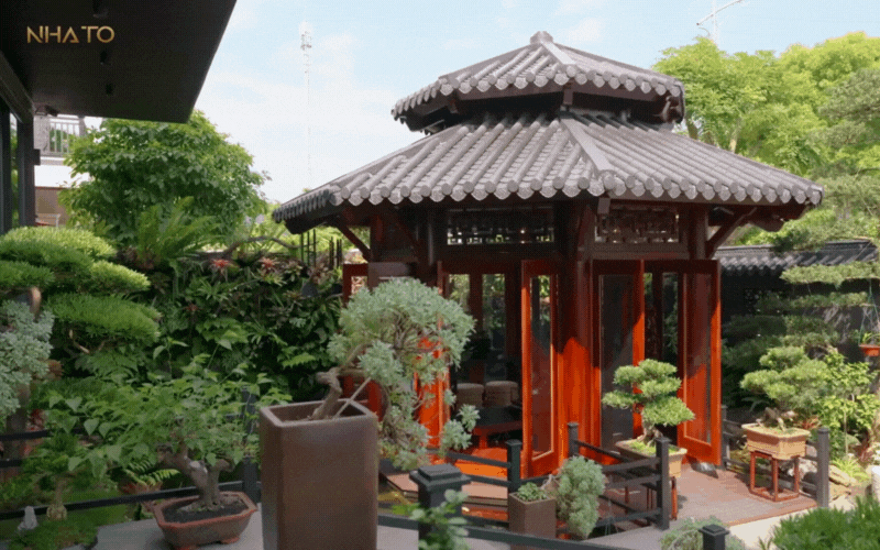 Bên trong biệt phủ hình chữ "H" rộng 1.200m2 đậm chất Á Đông của gia chủ yêu trà đạo - Ảnh 9.