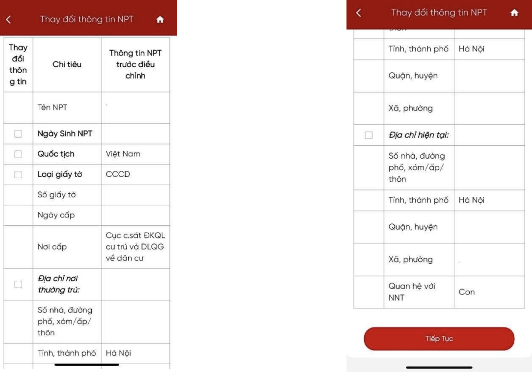 Cách thay đổi thông tin đăng ký thuế cho người phụ thuộc trên eTax Mobile - Ảnh 5.