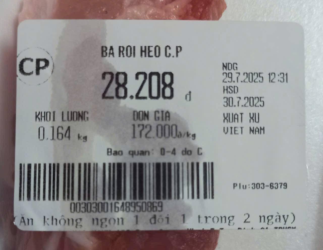 Sự thật về bức ảnh thịt heo C.P ăn không ngon 1 đổi 1...- Ảnh 1.