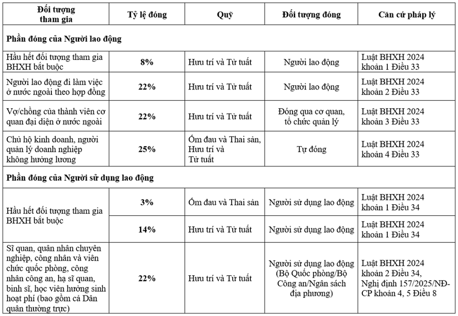 Từ 1/7, tỷ lệ đóng bảo hiểm xã hội bắt buộc là 25% trên tiền lương: Thay đổi lớn ảnh hưởng hàng triệu người- Ảnh 1.