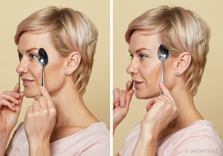 Massage chống lão hóa kiểu châu Á: Chỉ dùng thìa mà sau 2 tuần đã có da mặt căng mọng, sáng bóng, không nếp nhăn- Ảnh 5.