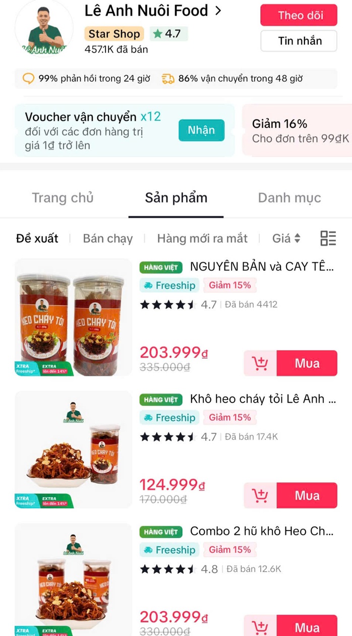 KOL Lê Anh Nuôi thu hơn 74 tỉ đồng từ bán hàng online?- Ảnh 2.
