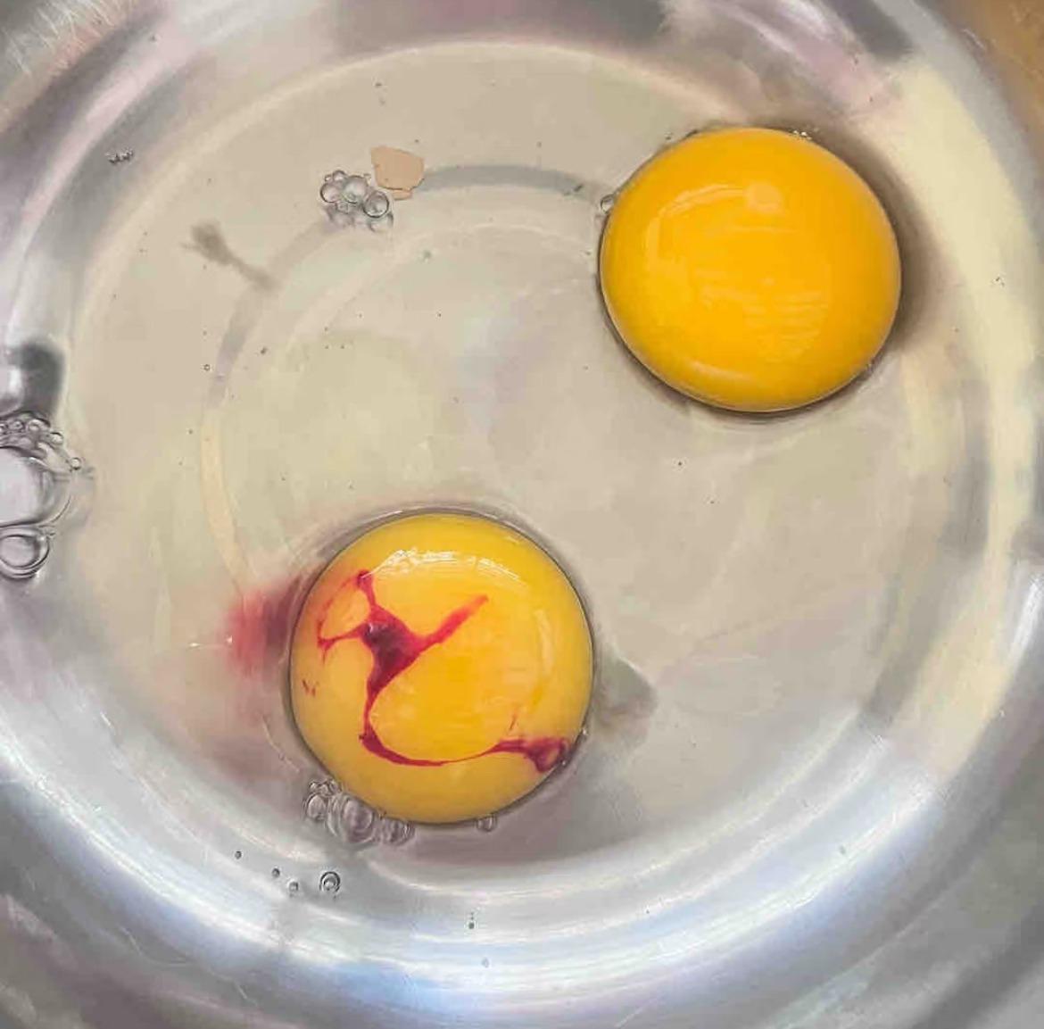 2 loại trứng gà nhiễm khuẩn