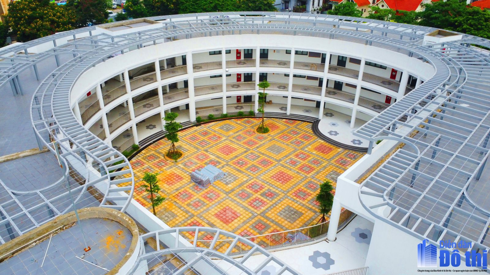 Không phải trường quốc tế nào cả, đây là trường mầm non CÔNG LẬP sắp xây xong ở Hà Nội: Đẹp quá phụ huynh ơi!