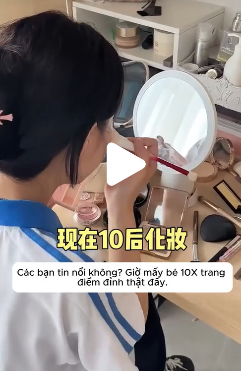 Nhiều trẻ 8-9 tuổi đã make-up điêu luyện: Từ bút chì màu đến cọ trang điểm - tuổi thơ của Gen Alpha khác biệt quá!- Ảnh 2.