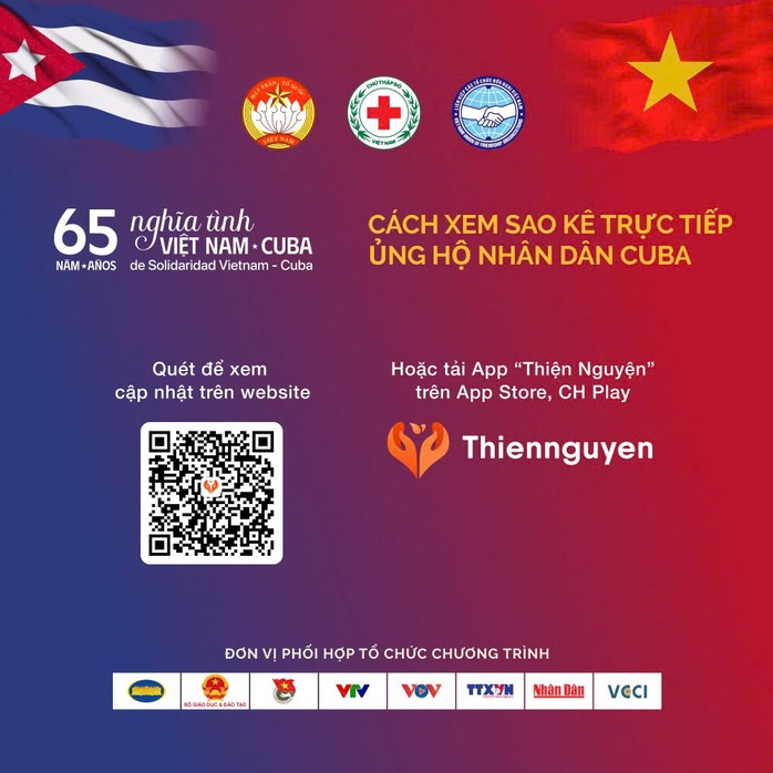 65 tỉ đồng ủng hộ Cuba chỉ sau 30 giờ phát động- Ảnh 2. 65 tỉ đồng ủng hộ Cuba chỉ sau 30 giờ phát động- Ảnh 2.