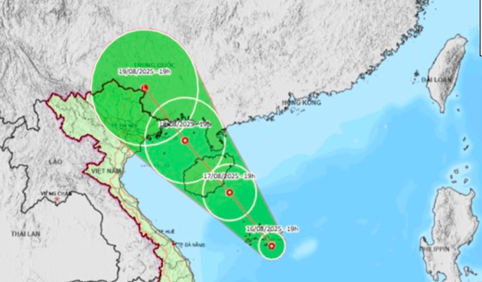 Xuất hiện áp thấp nhiệt đới trên Biển Đông, hướng vào vịnh Bắc Bộ- Ảnh 1.