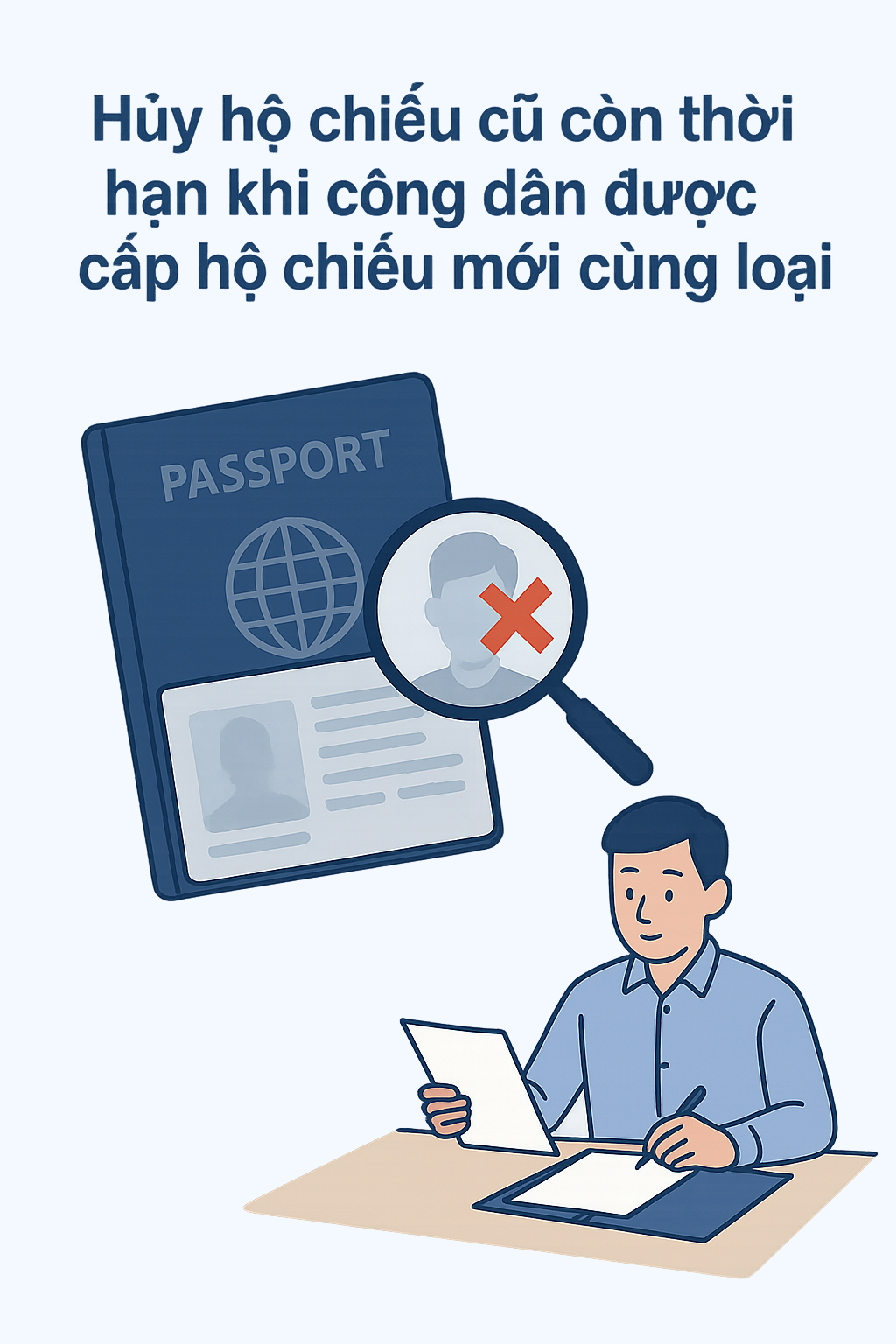 Bộ Công an đề xuất thêm 3 trường hợp mới bị thu hồi, hủy giá trị hộ chiếu- Ảnh 1. Bộ Công an đề xuất thêm 3 trường hợp mới bị thu hồi, hủy giá trị hộ chiếu- Ảnh 1.