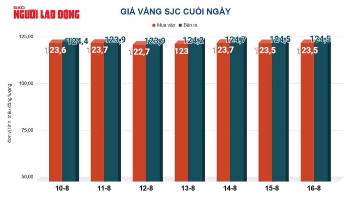Giá vàng hôm nay 17-8: Cửa hàng vàng nhỏ tiếp tục đưa vàng miếng SJC lên đỉnh mới- Ảnh 2.