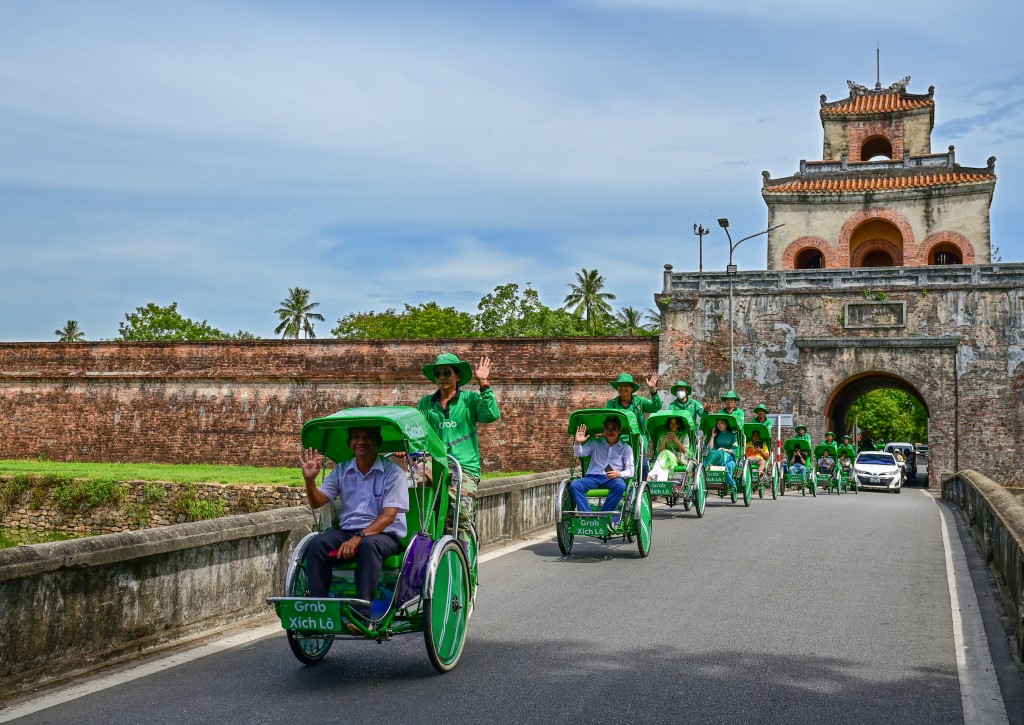 Grab ra mắt dịch vụ Grab xích lô tại Huế