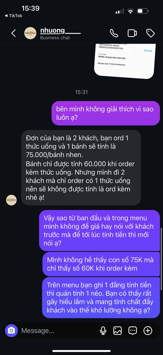Phản hồi chính thức của quán cà phê phụ thu thêm tiền khi đi 2 người khiến thực khách bức xúc- Ảnh 2. Phản hồi chính thức của quán cà phê phụ thu thêm tiền khi đi 2 người khiến thực khách bức xúc- Ảnh 2.