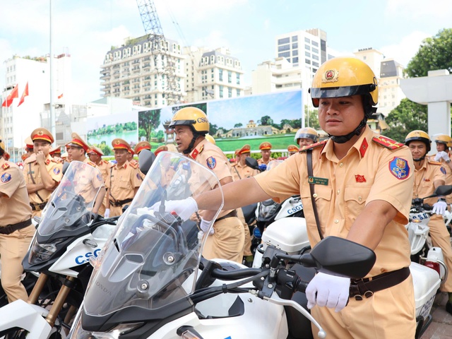 Hơn 600 CSGT từ 33 tỉnh thành "tiếp sức" cho Hà Nội phục vụ ngày trọng đại của đất nước- Ảnh 3.