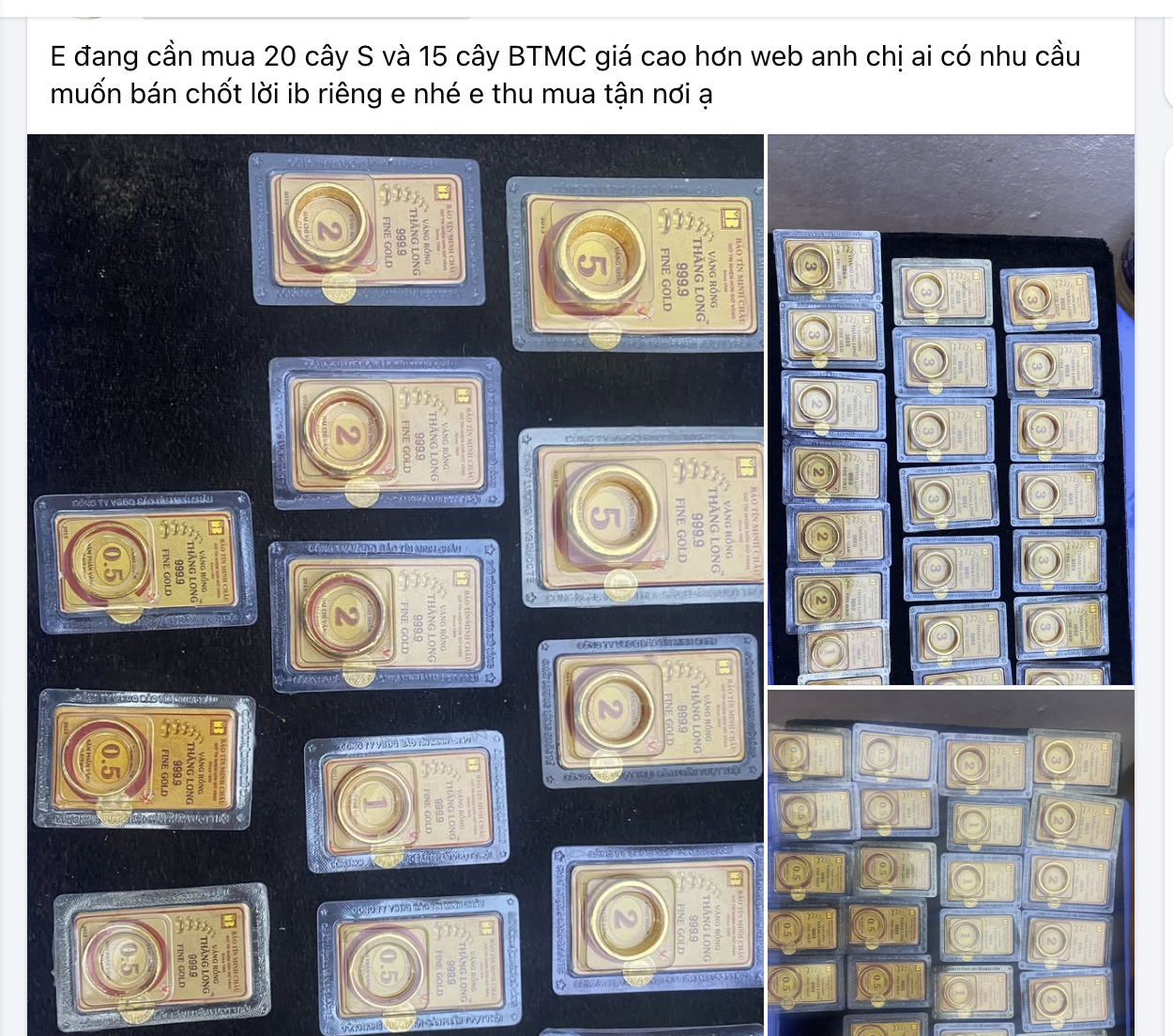 Các tiệm vàng nhỏ mua bán vàng miếng SJC đẩy giá kỷ lục cao ngất ngưởng - Ảnh 2.