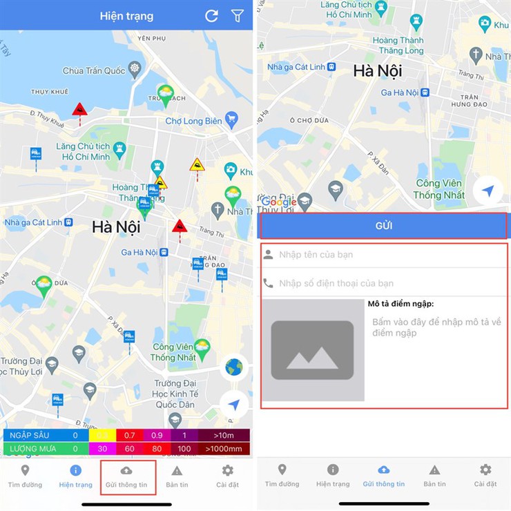 Hôm nay, khu vực Hà Nội tiếp tục có mưa to và dông: Thực hiện ngay các bước sau để cập nhật thông tin các điểm ngập úng- Ảnh 6.