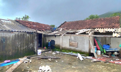 Lốc xoáy cuốn phăng hàng trăm mảnh tôn, quật ngã cột điện ở Bắc Ninh- Ảnh 4.