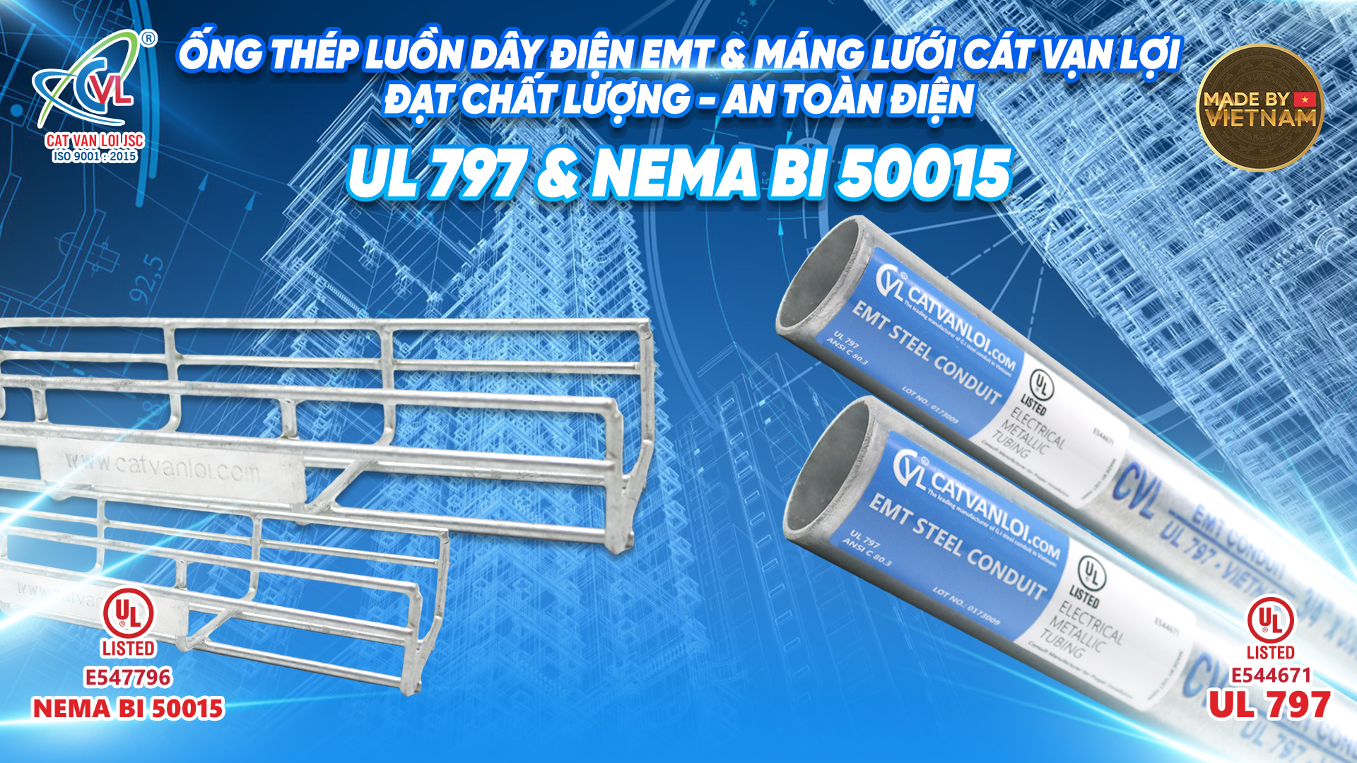 Máng cáp lưới Cát Vạn Lợi đạt chứng nhận UL Listed - NEMA BI 50015 - Ảnh 4. Máng cáp lưới Cát Vạn Lợi đạt chứng nhận UL Listed - NEMA BI 50015 - Ảnh 4.