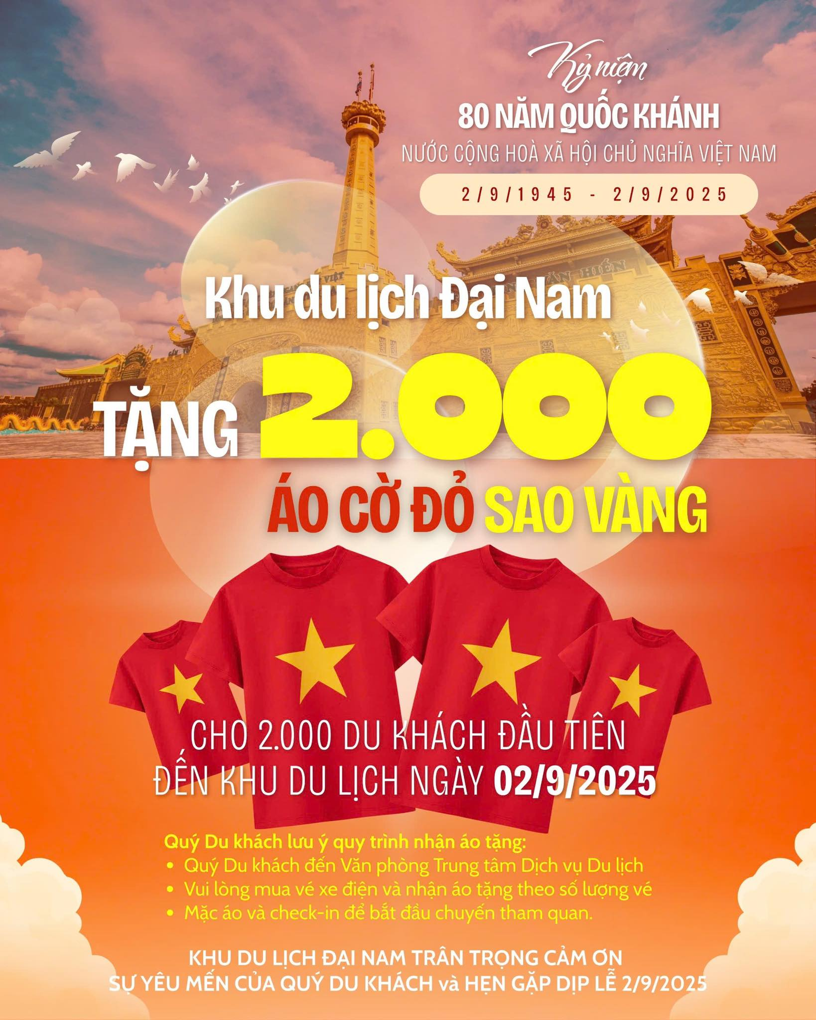 2.000 người sẽ được nhận tin vui từ KDL Đại Nam của vợ chồng bà Phương Hằng- Ảnh 2.