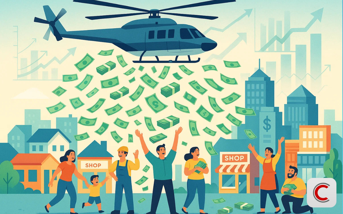 Helicopter Money là gì? Chính sách này khác gì với nới lỏng định lượng? - Ảnh 1.