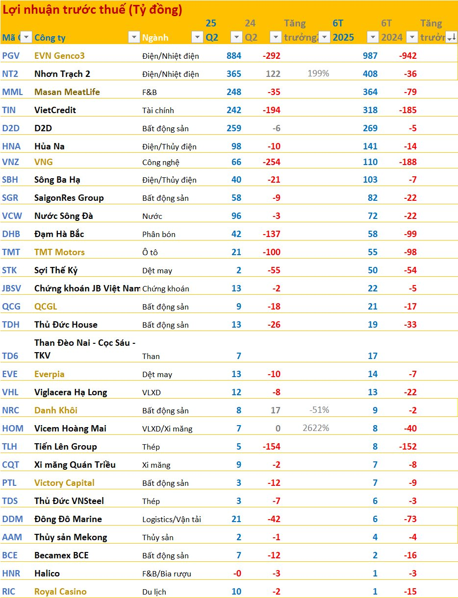 15 công ty tăng trưởng lợi nhuận 'khủng' nhất 6T2025: Đứng đầu là doanh nghiệp của tỷ phú Phạm Nhật Vượng, ngành điện góp mặt nhiều nhất- Ảnh 3.