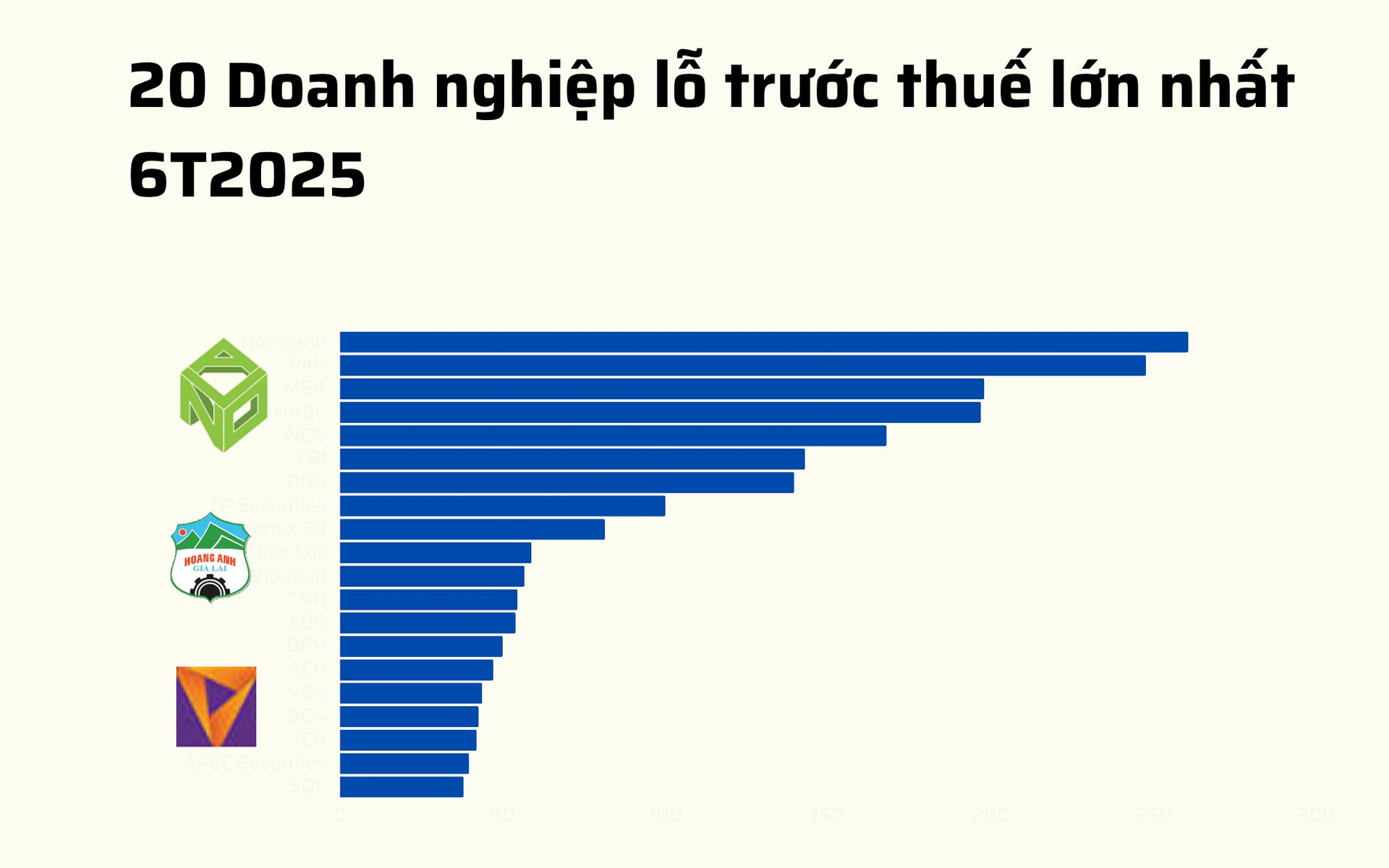 20 doanh nghiệp lỗ lớn nhất 6T2025: Novaland 'vô địch', bất động sản áp đảo, 8 doanh nghiệp lỗ trăm tỷ- Ảnh 1.
