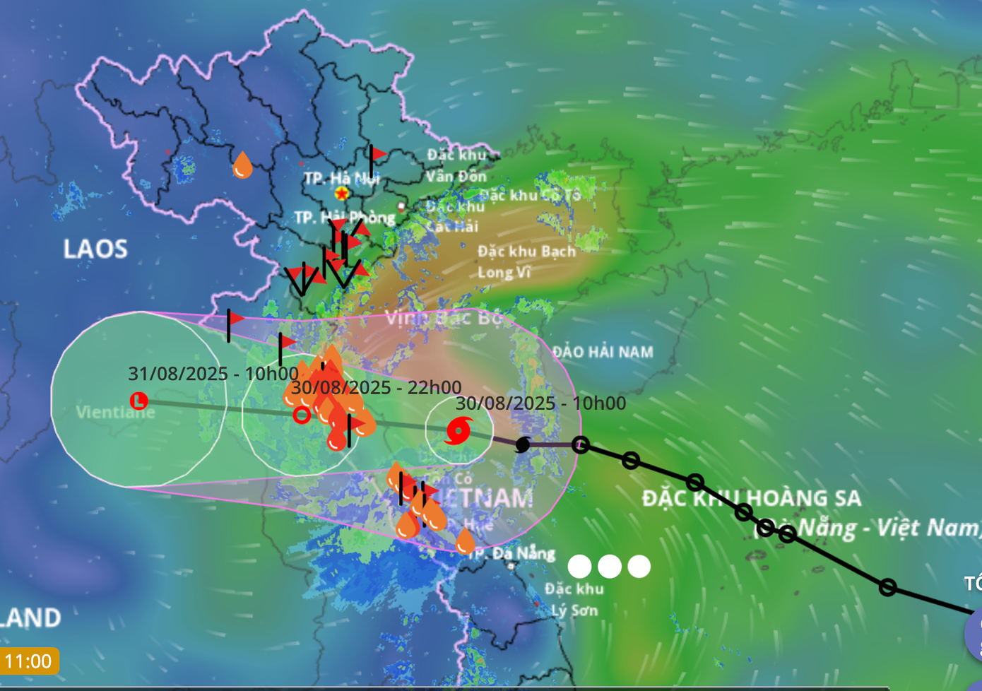 Bão số 6 áp sát đất liền, gió mạnh nhất vào chiều tối nay- Ảnh 1.