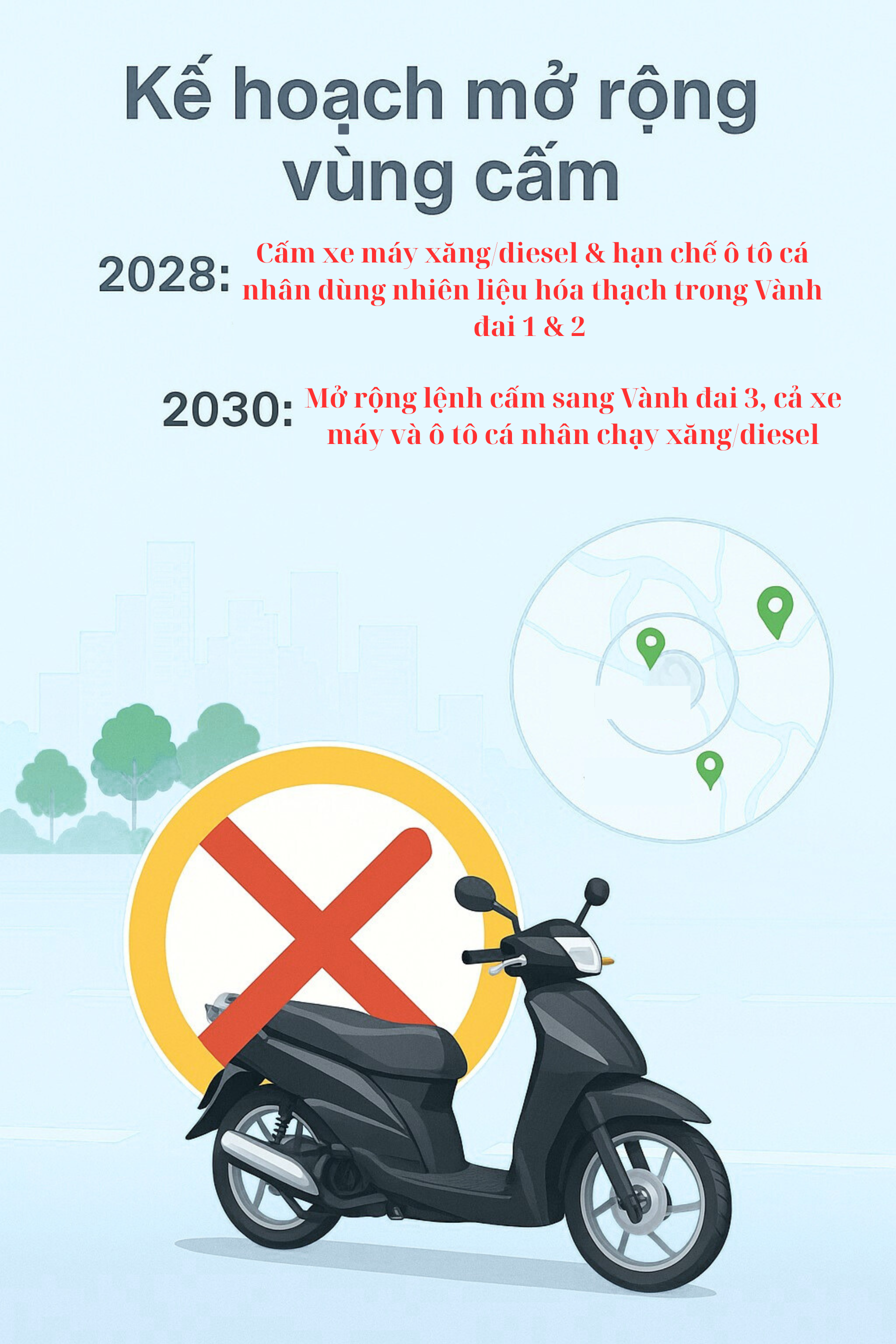 Thực hư thông tin về "nơi đầu tiên ở Hà Nội cấm xe xăng trước khi nhân rộng"- Ảnh 2.