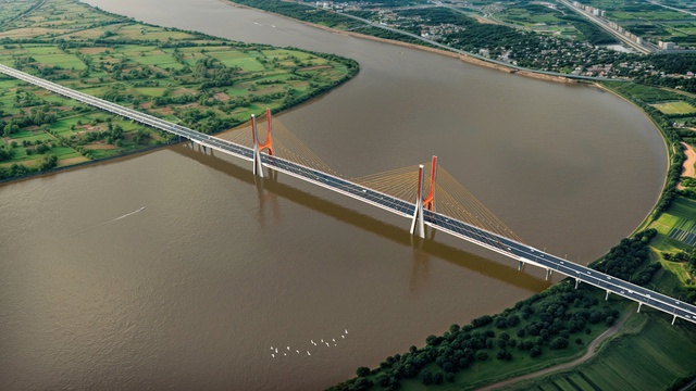 Quá nhanh: Siêu cầu 12.000 tỷ đồng vượt sông Hồng “cấp tốc” mời thầu, chuẩn bị khởi công vào dịp đặc biệt, hàng triệu người dân Hà Nội và Hưng Yên đón tin vui- Ảnh 3. Quá nhanh: Siêu cầu 12.000 tỷ đồng vượt sông Hồng “cấp tốc” mời thầu, chuẩn bị khởi công vào dịp đặc biệt, hàng triệu người dân Hà Nội và Hưng Yên đón tin vui- Ảnh 3.