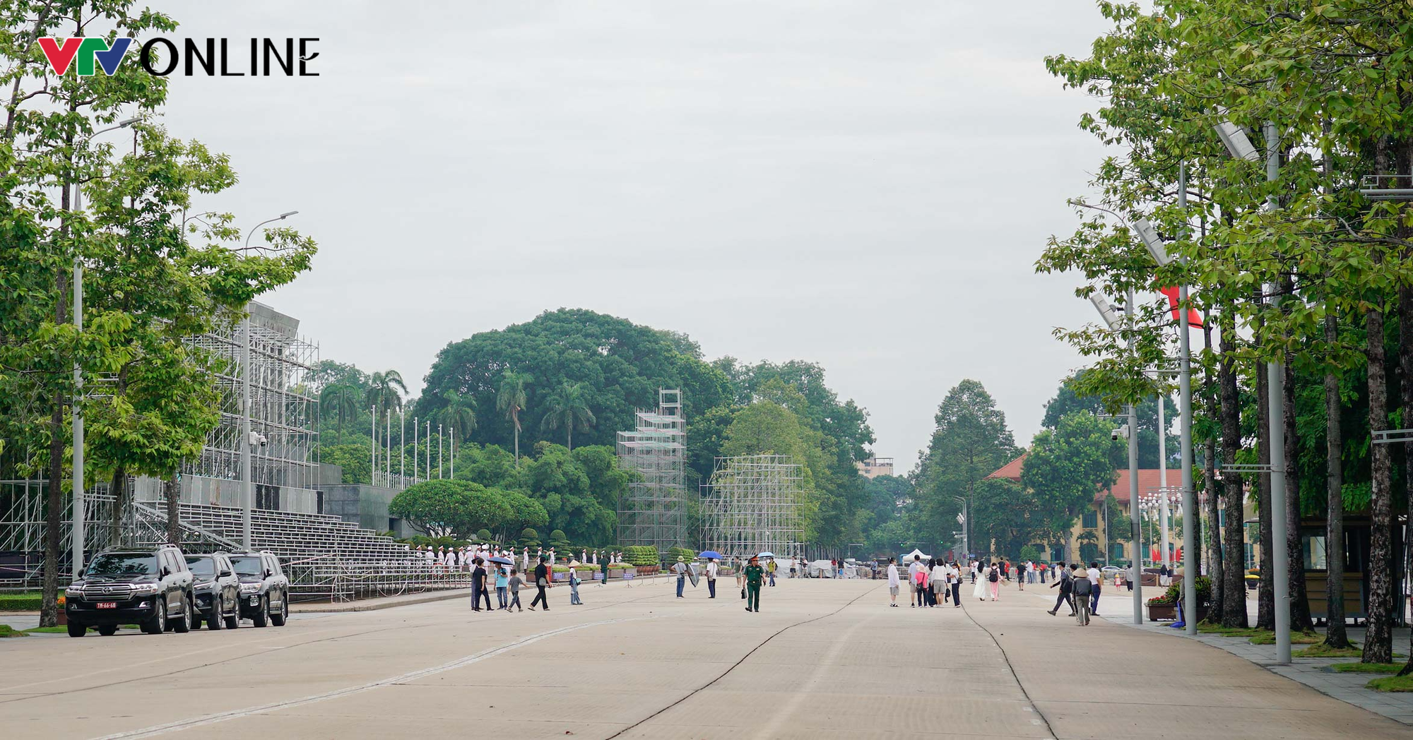 Toàn cảnh khán đài 30.000 chỗ phục vụ đại lễ Quốc khánh 2/9 tại Quảng trường Ba Đình  - Ảnh 19.