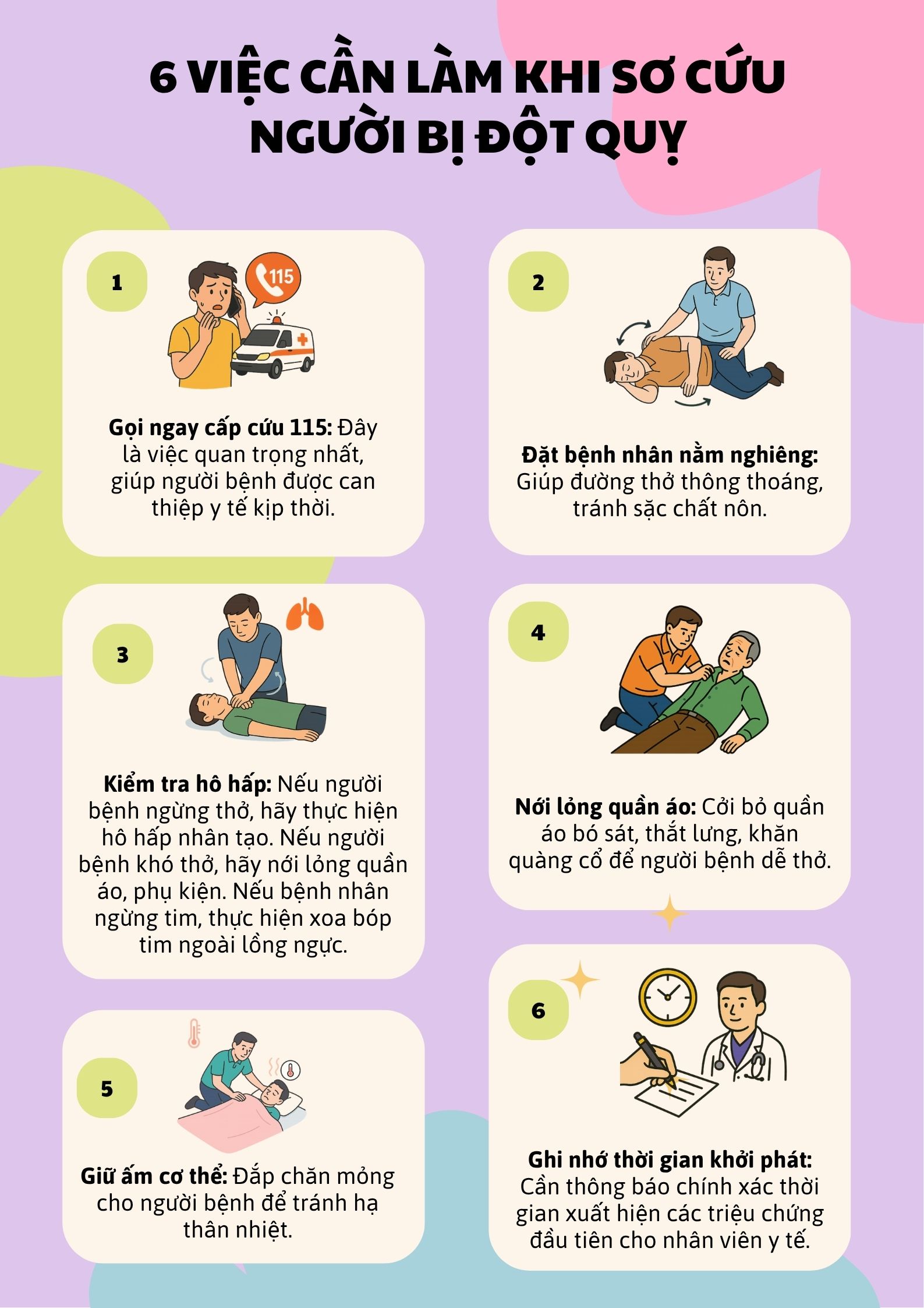 6 việc cần làm ngay và 3 việc không được làm để "cứu mạng" người bị đột quỵ - Ảnh 2.