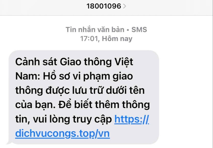 Cảnh giác chiêu lừa đảo nộp phạt giao thông qua Cổng Dịch vụ công Quốc gia giả- Ảnh 1.