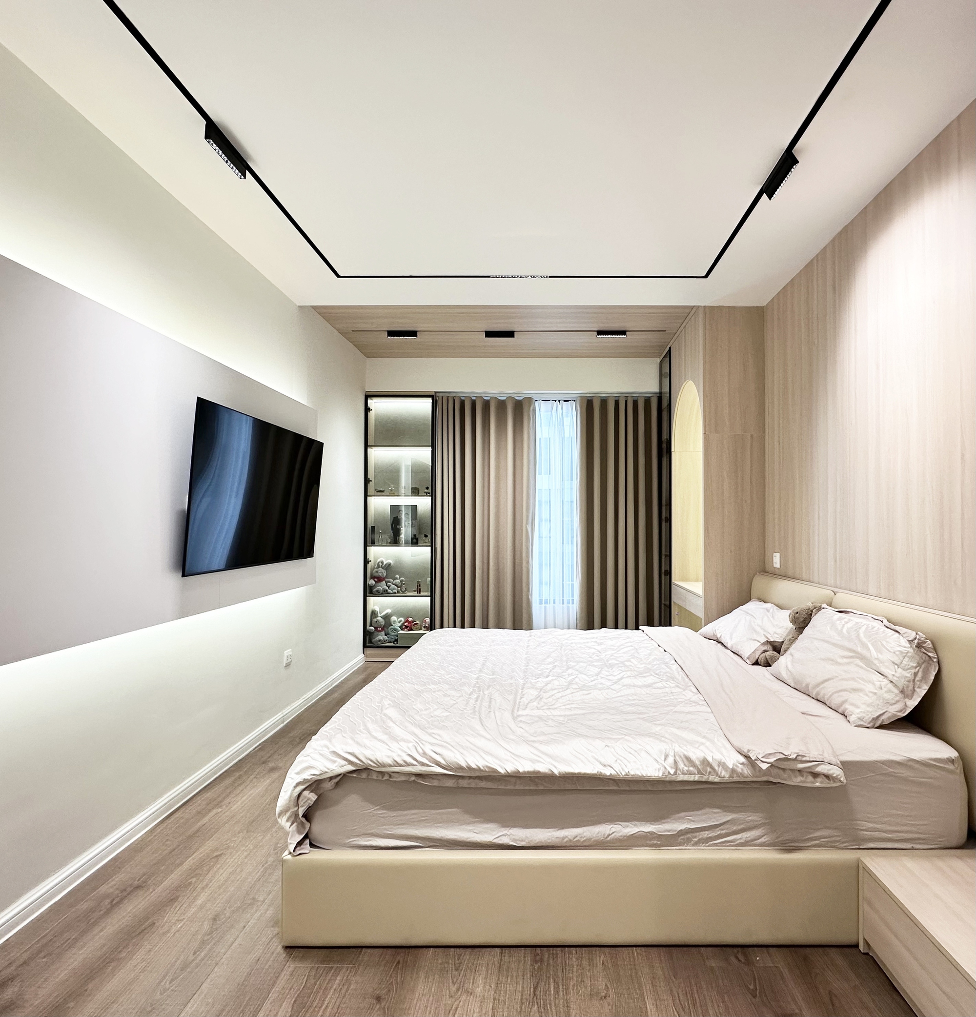 Căn hộ 80m² của vợ chồng trẻ ở Hà Nội: Gọn gàng, hiện đại và "chanh sả" chẳng kém homestay cao cấp, hoàn thiện chỉ 289 triệu đồng- Ảnh 5.