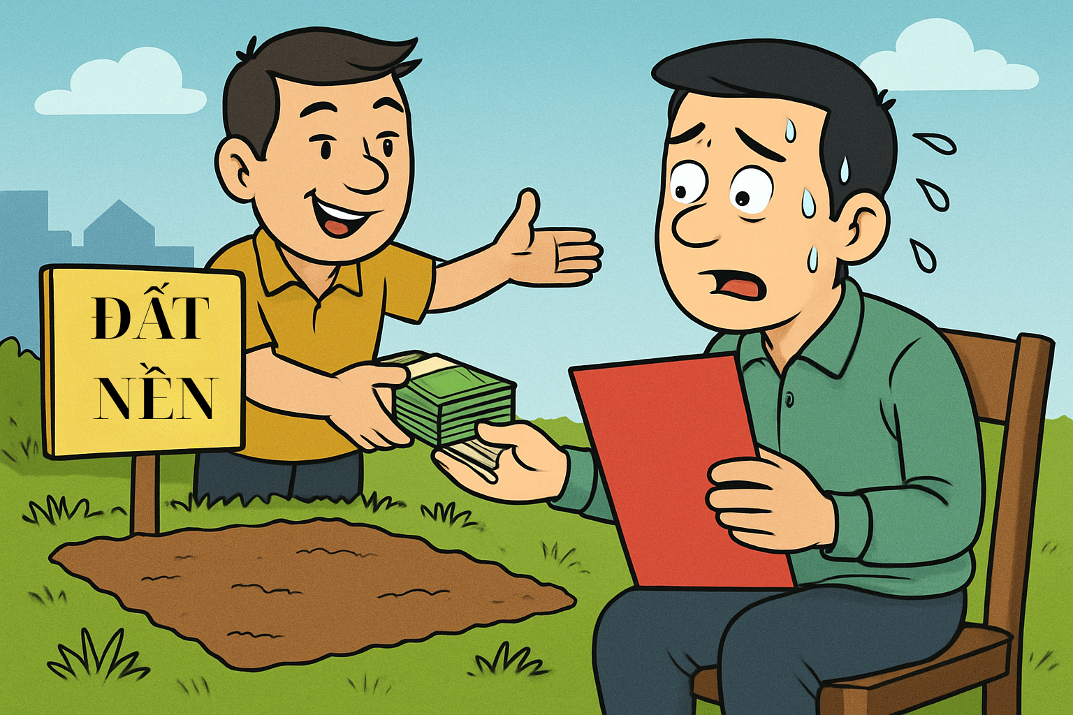 Ham rẻ mua đất nền không sổ đỏ: Cái giá có thể là mất trắng - Ảnh 1.