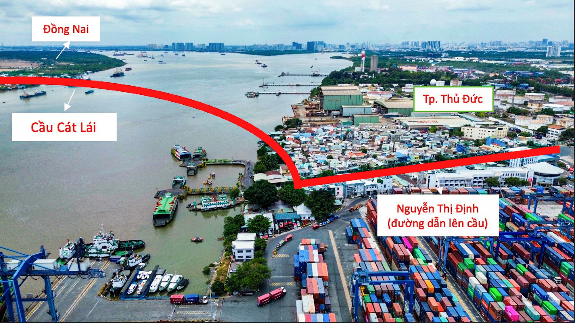 Người dân Đồng Nai, TP.HCM sắp đón tin vui: Cây cầu Cát Lái 18.800 tỷ đồng, dài hơn 11 km sẽ được khởi công vào năm 2026- Ảnh 1.