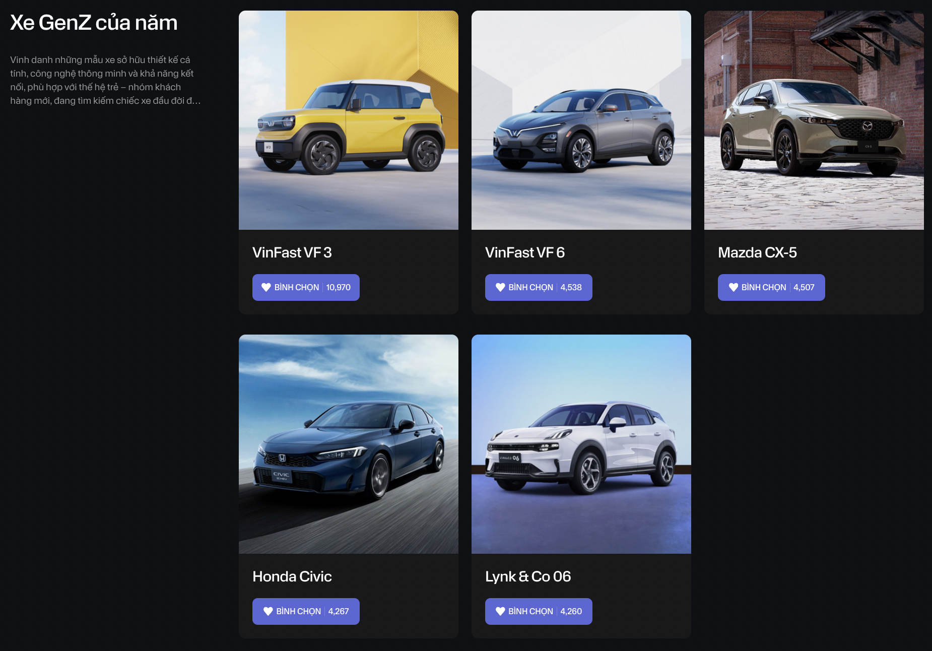 VF 5 bị Xpander ‘kèm 1-1’, VF 3 áp đảo CX-5 và loạt xe nắm nhiều đề cử nhất tại CCA 2025!- Ảnh 14.