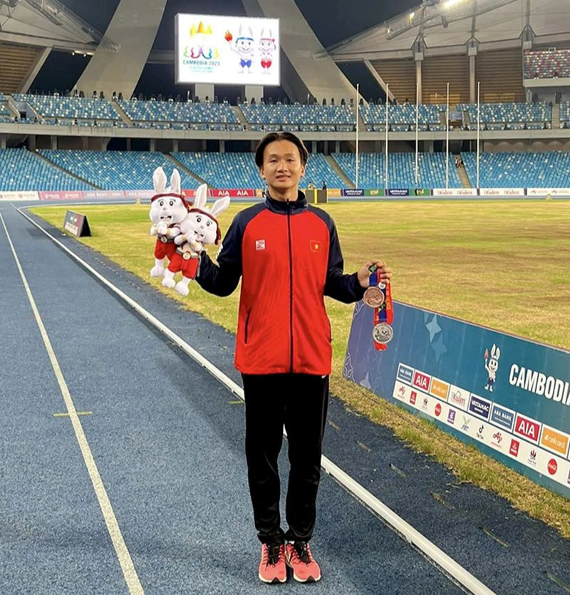 “Thần đồng” điền kinh Việt Nam từng dự Olympic giải nghệ ở tuổi 20- Ảnh 1.