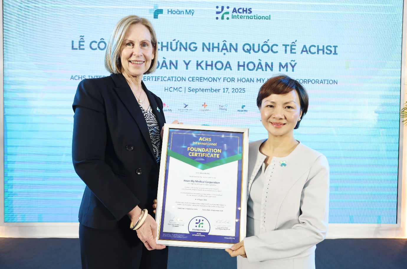 Tập đoàn y khoa Hoàn Mỹ đạt chứng nhận quốc tế ACHSI toàn hệ thống - Ảnh 1.