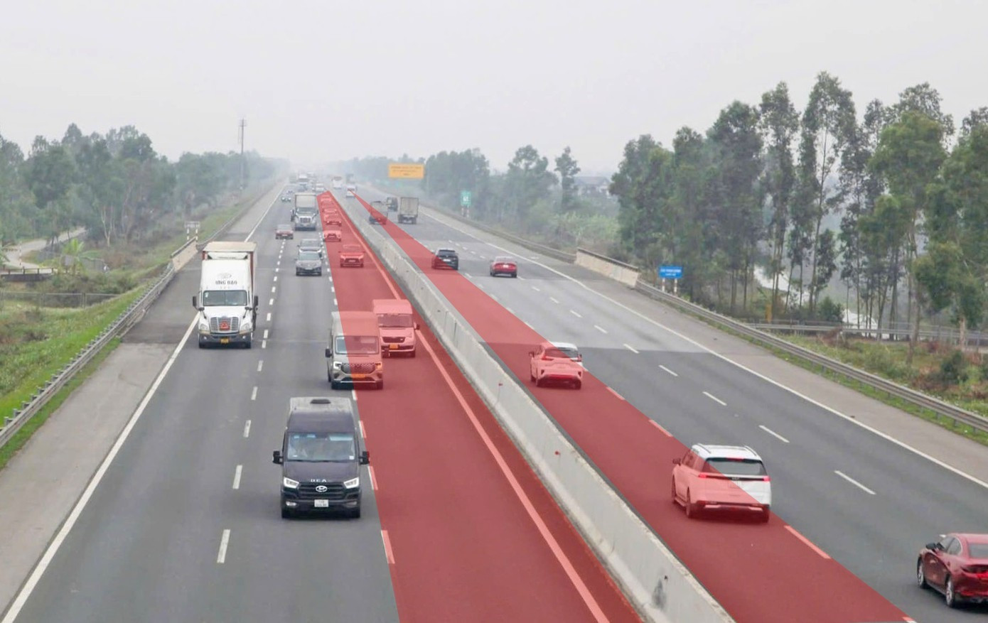 Cấm nhiều loại xe đi làn 1 cao tốc Hà Nội - Hải Phòng, Pháp Vân - Cầu Giẽ- Ảnh 1.