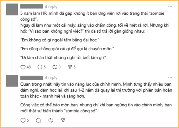 “Zombie” công sở: Đi làm trong câm lặng, không giao tiếp với đồng nghiệp, sếp mắng thì “vâng dạ” cho xong- Ảnh 4. “Zombie” công sở: Đi làm trong câm lặng, không giao tiếp với đồng nghiệp, sếp mắng thì “vâng dạ” cho xong- Ảnh 4.