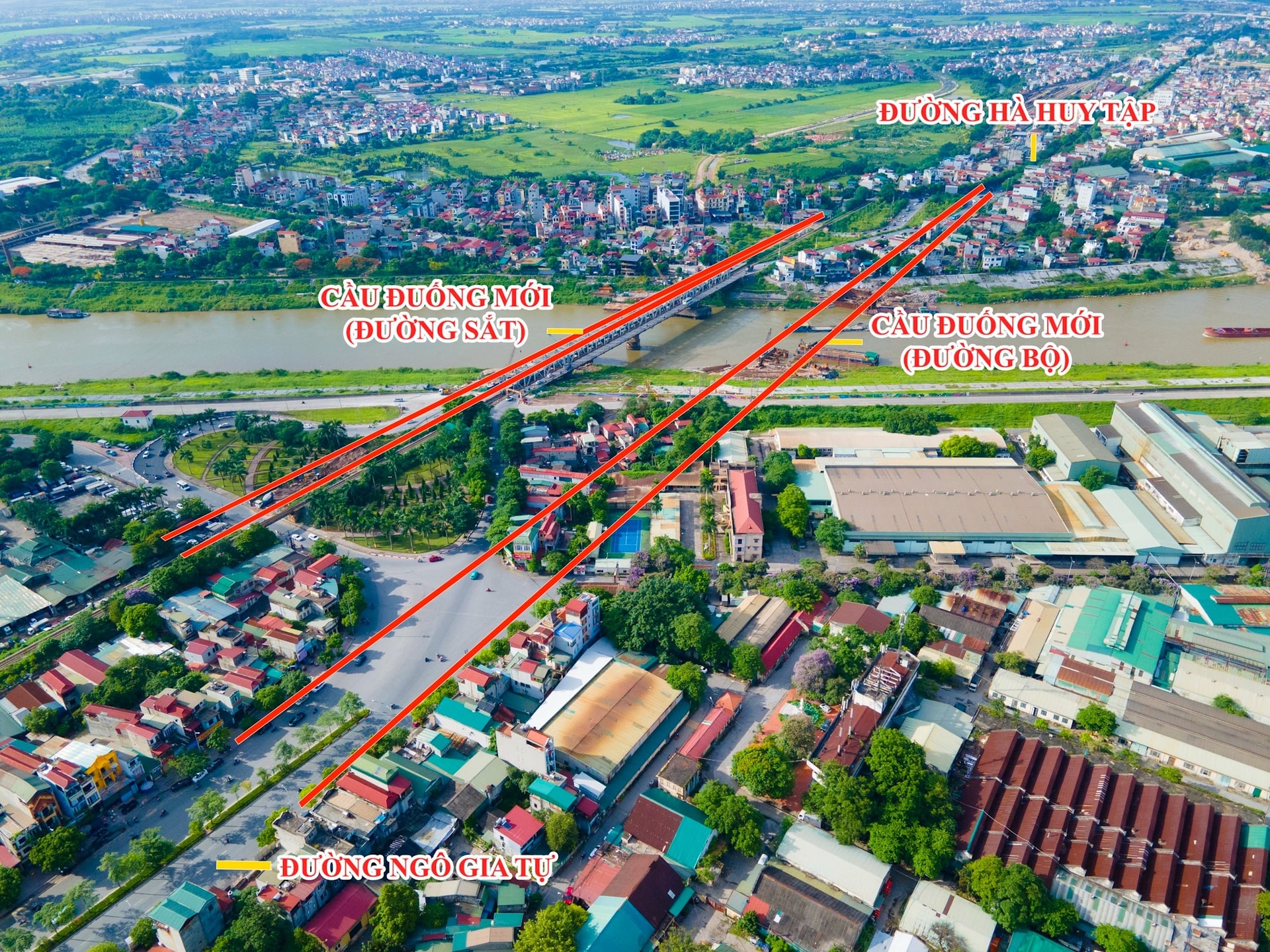 Tin vui tại cây cầu "Giao duyên" 1.800 tỷ đồng thay thế cầu Đuống 123 năm tuổi: DN nào đứng sau?