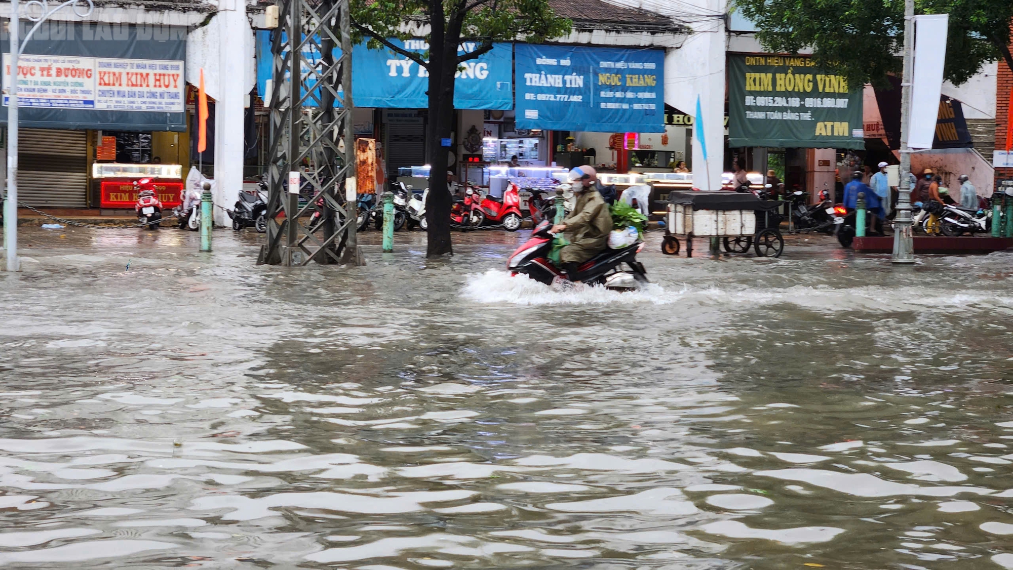 Quảng Trị ứng phó bão số 10 với mưa lớn và ngập lụt trên đường phố - Ảnh 4. Quảng Trị ứng phó bão số 10 với mưa lớn và ngập lụt trên đường phố - Ảnh 4.