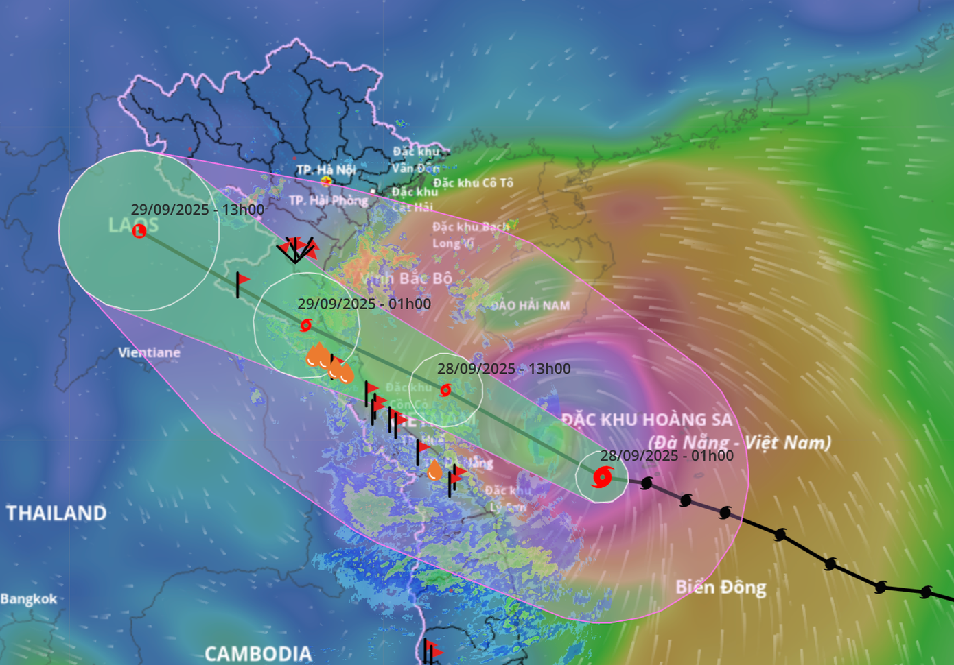 Bão đổ bộ đêm nay với cường độ mạnh, hướng di chuyển bất lợi- Ảnh 1.