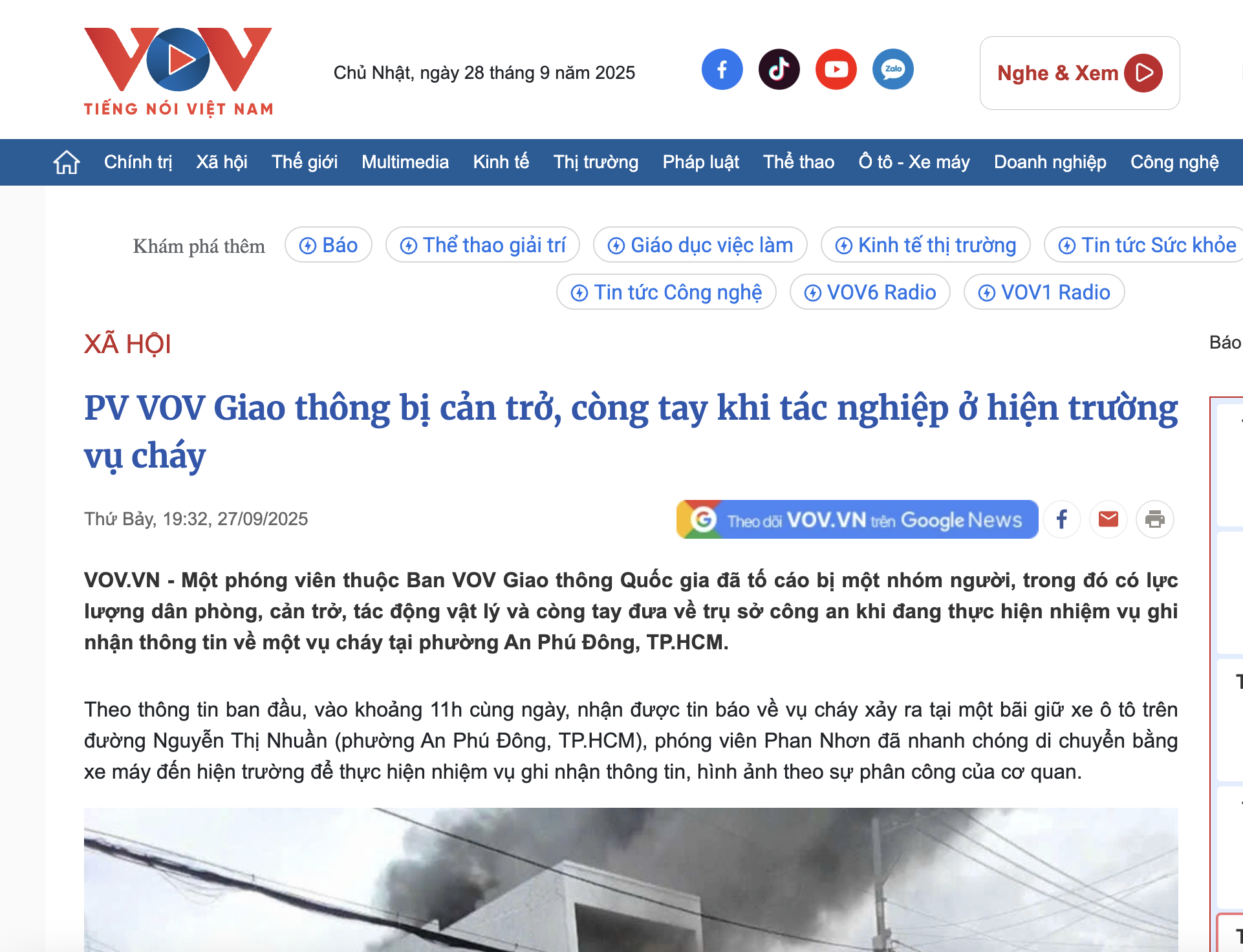 Phóng viên VOV bị còng tay khi tác nghiệp, chủ tịch UBND phường An Phú Đông nói gì?- Ảnh 1. Phóng viên VOV bị còng tay khi tác nghiệp, chủ tịch UBND phường An Phú Đông nói gì?- Ảnh 1.