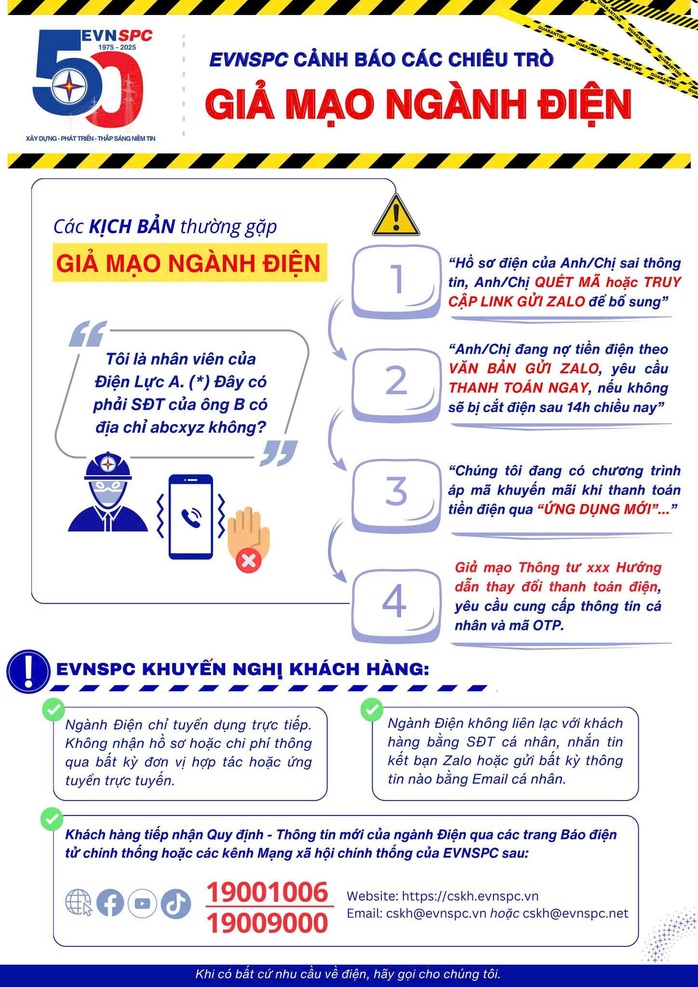 Cảnh báo khẩn việc giả nhân viên điện lực để lừa đảo tiền tỉ- Ảnh 3. Cảnh báo khẩn việc giả nhân viên điện lực để lừa đảo tiền tỉ- Ảnh 3.