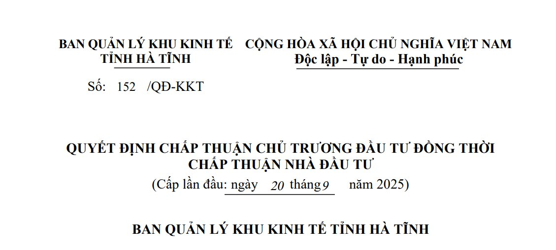 Vinhomes rót 21.000 tỷ đồng xây nhà xưởng cho thuê dành cho VinFast tại Hà Tĩnh, cần tới 15.000 lao động